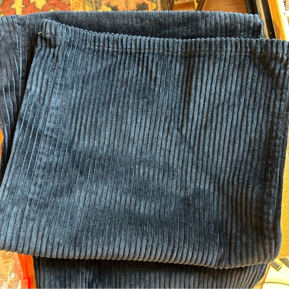 Vero Moda Curve Wide Leg Pants Sz.18  Black Wide Wale Corduroy Snaps Pockets NWT - Picture 14 of 15